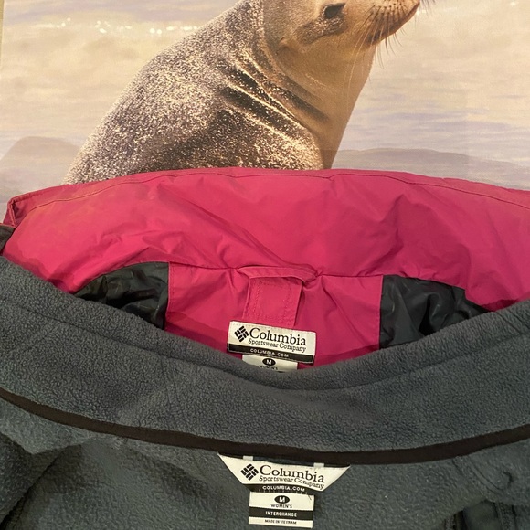 Columbia 2 in 1 Omni Shield Hooded Jacket with removable fleece jacket - Picture 7 of 7